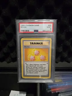 Pokemon PSA MINT 9 Revive Trainer Base Set 4th Print 1999-2000 89/102 - Image 1