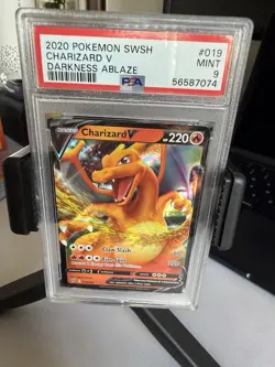Pokemon Swsh03 Darkness Ablaze Charizard V 019/189 Ultra Rare Holo PSA 9 - Image 1