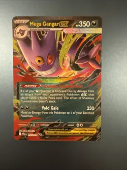 MEGA GENGAR EX 056/094 DOUBLE RARE PHANTASMAL FLAMES POKEMON HOLO NM/M - Image 1
