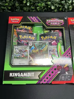 (x2) Kingambit Shrouded Fable Collection Box NEW factory Sealed Pokemon TCG - Image 2