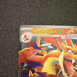 Mega Charizard Y ex 022/217 Double Rare ME: Ascended Heroes Pokemon Holo NM - Image 2