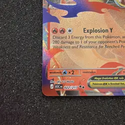 Mega Charizard Y ex 022/217 Double Rare ME: Ascended Heroes Pokemon Holo NM - Image 5