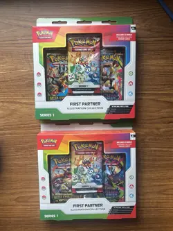 Pokemon Tcg - First Partner Pack Illustration Collection Series One - 2 Box Lot - Image 1