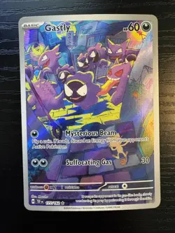 Pokemon Gastly 177/162 Illustration Rare Temporal Forces NM Full Art Holo - Image 1