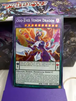 Yugioh Odd-Eyes Venom Dragon BLLR-EN006 Secret Rare 1st Ed NM - Image 1
