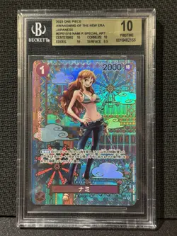 Bandai 2023 One Piece Awakening Nami R Special Art OP01-016 BGS 10 - Image 1