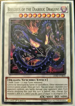 YuGiOh Beelzeus of the Diabolic Dragons LEHD-ENB35 1st Edition NM - Image 1