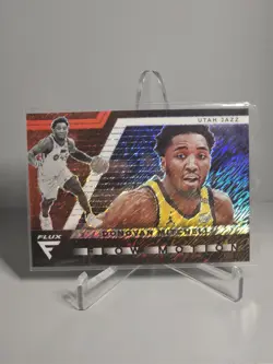 Donovan Mitchell 2020-21 Panini Flux Red Prizm Flow Motion #15 Utah Jazz #’D /25 - Image 1