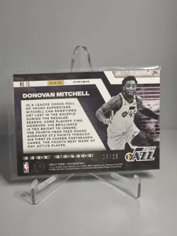 Donovan Mitchell 2020-21 Panini Flux Red Prizm Flow Motion #15 Utah Jazz #’D /25 - Image 2