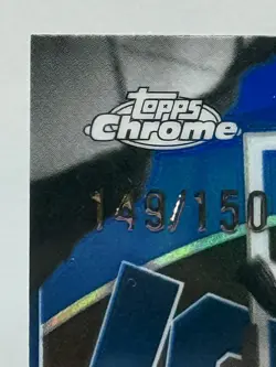 2025-26 Topps Chrome DYLAN HARPER Blue Refractor Youthquake RC #’d /150 Spurs - Image 2