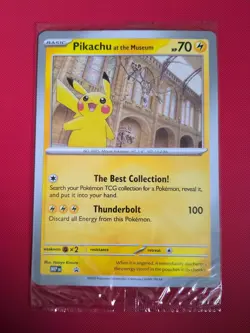 Pikachu At The Museum Jumbo Card Promo - Image 1