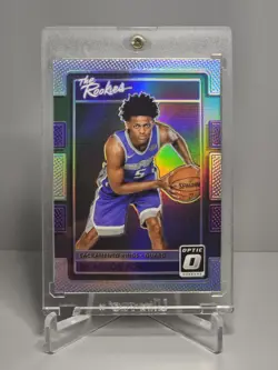 2017-18 Panini Donruss Optic Holo The Rookies De'Aaron Fox Silver Prizm RC #5 - Image 1