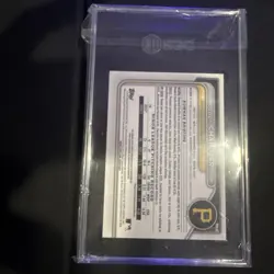2024 Pirates Bubba Chandler Bowman Prospect Auto Card 10 auto 10 - Image 3
