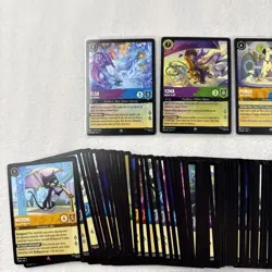 Disney Lorcana Lot 197 Cards Promo Rapunzel And Donald 17 Foil 3 Legendary - Image 3