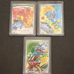 Pokemon First Partners 30th Anniversary - Kanto Starter Set -All 3 Kanto Cards - Image 1