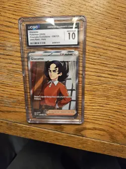 Pokemon TCG Giacomo Card 138/131 Prismatic Evolutions CGC Gem Mint 10 2025 Ultra - Image 1