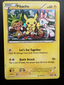 Pokemon TCG 2016 XY Black Star Promo Rare Holo Pikachu XY95 - Image 1