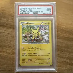 2016 POKEMON XY BLACK STAR PROMO BREAKPOINT BLISTERS #XY95 PIKACHU-HOLO PSA 6 - Image 1