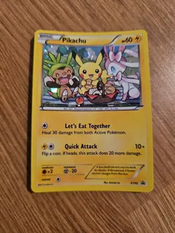 Pokemon Pikachu TCG XY95 Black Star Promo Holo Card Sylvian Chespin - Image 1