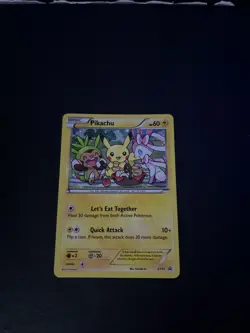 Pokemon Pikachu XY95 Black Star Promo Holo Card LP Condition - Image 1