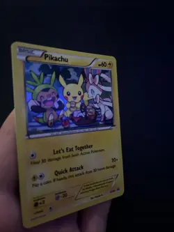 Pokemon Pikachu XY95 Black Star Promo Holo Card LP Condition - Image 2