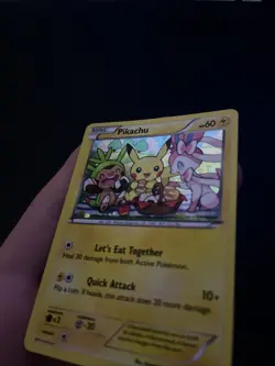 Pokemon Pikachu XY95 Black Star Promo Holo Card LP Condition - Image 3