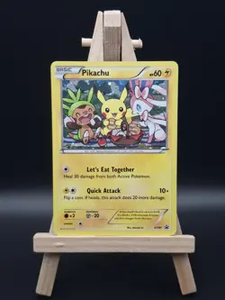 Pokemon TCG Pikachu Black Star Promo XY95 Cosmos Holo Rare LP - Image 1