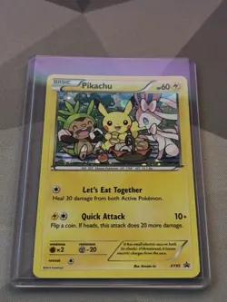 Pokemon Pikachu XY95 Black Star Promo Holo Card NM Condition - Image 1