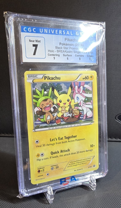 2016 POKEMON XY BLACK STAR PROMO BREAKPOINT BLISTERS #XY95 PIKACHU-HOLO CGC 7 - Image 5