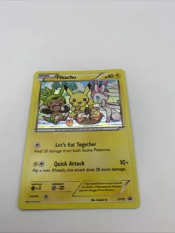 Pokemon Pikachu XY95 Black Star Promo Holo Card NM Condition - Image 1