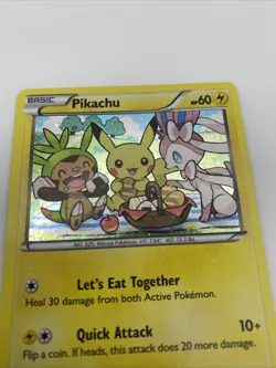 Pokemon Pikachu XY95 Black Star Promo Holo Card NM Condition - Image 2