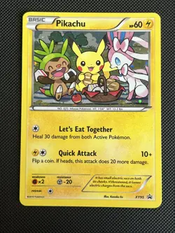 Pokemon Card Pikachu XY95 XY Generations Holo Black Star Promo - LP - Image 1