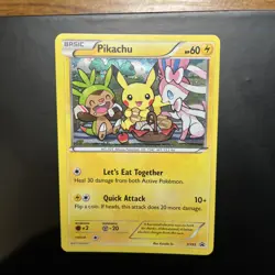 Pokemon Card Pikachu XY95 XY Generations Holo Black Star Promo (3) - LP - Image 1