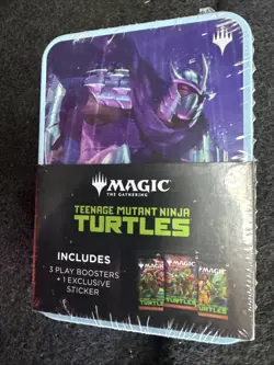 Magic The Gathering Teenage Mutant Ninja Turtles Shredder Tin Booster sealed - Image 1