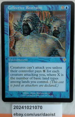 MTG Collective Restraint Invasion Rare Magic The Gathering LP - Image 1