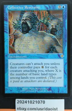 MTG Collective Restraint Invasion Rare Magic The Gathering LP - Image 2