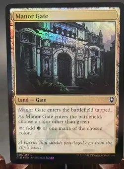 Manor Gate Commander Legends: Battle for Baldur's Gate MTG Foil Near Mint - Image 1