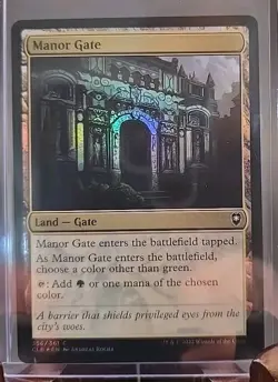 Manor Gate Commander Legends: Battle for Baldur's Gate MTG Foil Near Mint - Image 3