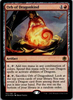 Orb of Dragonkind 157 Adventures in the Forgotten Realms Magic: The Gathering NM - Image 1