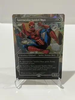 Magic the Gathering Spectacular Spider-Man R 0014 Foil Full Art Borderless, SPM - Image 1