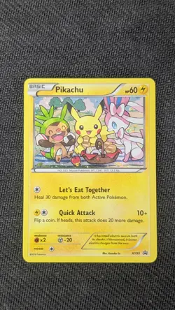 Pokemon Pikachu TCG XY95 Black Star Promo Holo - Image 1