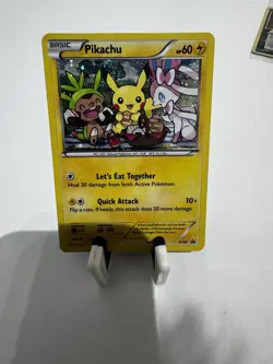 Pokemon Pikachu TCG XY95 Black Star Promo Holo Card Near Mint Condition - Image 3