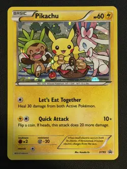 Pokemon Pikachu TCG XY95 Black Star Promo Holo Card LP Free P&P - Image 1