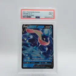 2021 POKEMON SWORD & SHIELD FUSION STRIKE #073 GRENINJA V PSA 9 - Image 1