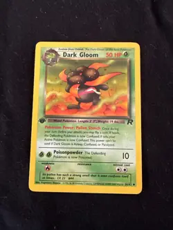 2000 Pokemon Rocket Dark Gloom 1st Edition 36/82 Non-Holo - Image 1