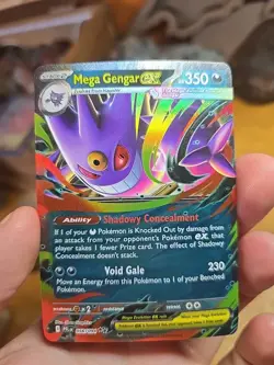 Mega Gengar Ex 056/094 Phantasmal Flames Double Rare Pokemon TCG Pack Fresh NM🔥 - Image 1