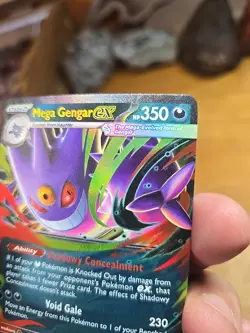 Mega Gengar Ex 056/094 Phantasmal Flames Double Rare Pokemon TCG Pack Fresh NM🔥 - Image 5