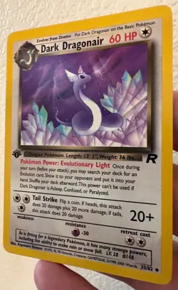 Pokemon TCG TR: Dark Dragonair & Dark Dragonite - Uncommon/ Rare 1st Editions NM - Image 2