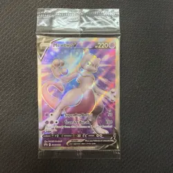 Pokemon TCG Mewtwo V SWSH229 Sword & Shield Full Art Holo Promo (SEALED) - Image 1