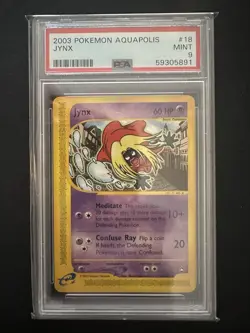 Pokemon Aquapolis Set Regular Finish Jynx eReader 18/147 - PSA 9 - Image 1